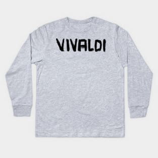 Classical Composer: Vivaldi Kids Long Sleeve T-Shirt